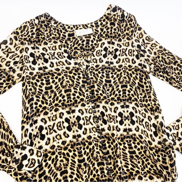 A.L.C. Daisy Silk Leopard Print Mini Dress Kim Kardashian - Picture 6 of 14